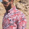 Camisa de manga corta de estampado floral FOR2211 — vista posterior