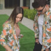 Camisa de manga corta con estampado floral FOR2233 — vista lateral