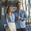 Camisa de rayas marino y blanco FOR2449 — vista alternativa