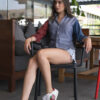 Camisa de combinaciones gris, marino y vino FOR2481 — detalle