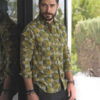 Camisa verde con estampado FOR2557 — imagen 8