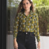 Camisa verde con estampado FOR2564 — detalle