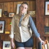 Camisa de combinaciones caqui, arena y gris FOR2589 — vista frontal