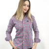 Camisa de cuadros rojos FOR2666 — vista lateral