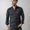 Camisa oxford negra FOR2517 — imagen 11