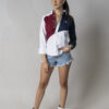 Camisa de combinaciones blanco, vino y marino FOR2684 — detalle