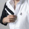 Camisa de combinaciones blanco y negro con franjas FOR2679 — detalle
