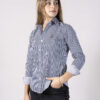 Camisa de rayas azul marino FOR2694 — detalle