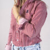 Camisa de rayas rojas FOR2693 — vista lateral