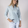 Camisa de rayas verdes FOR2695 — vista lateral