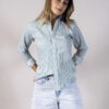 Camisa de rayas verdes FOR2695 — detalle
