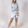 Camisa de rayas verdes FOR2695 — en modelo