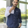 Camisa de combinaciones marino y blanco FOR2701 — detalle