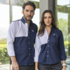Camisa de combinaciones marino y blanco FOR2701 — vista alternativa
