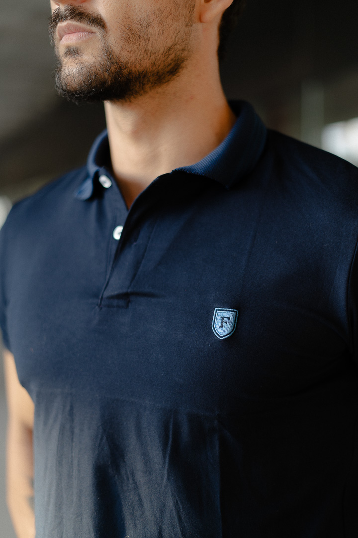 Playera polo marino POL0004 — detalle
