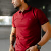 Playera polo roja POL0002 — detalle