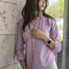 Camisa básica color cereza FOR2724 — detalle