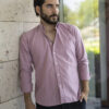 Camisa básica color cereza FOR2719 — detalle