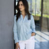 Camisa básica color menta FOR2725 — detalle