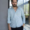 Camisa básica color menta FOR2720 — en modelo