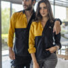 Camisa de combinaciones negro y amarillo FOR2729 — imagen 10