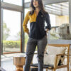 Camisa de combinaciones negro y amarillo FOR2734 — vista alternativa
