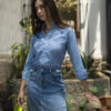 Camisa de cuadros azules FOR2744 — imagen 8