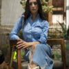 Camisa de cuadros azules FOR2744 — vista lateral