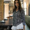 Camisa viscosa negra FOR2745 — vista posterior