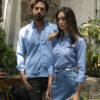 Camisa de cuadros azules FOR2744 — imagen 14