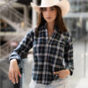 Camisa de cuadros verdes FOR2767 — detalle