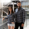 Camisa de cuadros verdes FOR2763 — vista alternativa