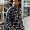 Camisa de cuadros verdes FOR2763 — detalle