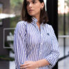 Camisa de rayas marino FOR2851 — vista posterior