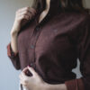 Camisa de franela shedrón FOR2840 — vista lateral