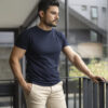 Playera básica marino TS102 — detalle