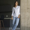 Camisa de franela blanco FOR2853 — detalle