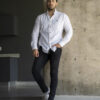 Camisa de franela blanco FOR2847 — detalle