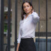 Camisa básica blanca FOR2873 — detalle