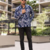 Camisa azul con estampados FOR2862 — detalle