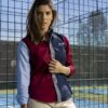 Camisa de combinaciones marino, vino y azul cielo EQ485 — vista lateral