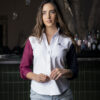 Camisa de combinaciones blanco, vino y marino FOR2629 — detalle