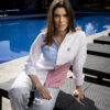 Camisa de combinaciones blanco, cielo y rojizo FOR2909 — vista lateral