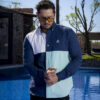 Camisa de combinaciones marino, menta y blanco FOR2910 — vista lateral