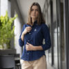 Camisa de cuadros azul marino FOR2889 — detalle