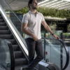 Playera polo beige POL0007 — vista lateral
