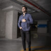 Camisa de estampados de aros azules FOR2959 — vista lateral