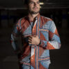 Camisa de estampados de multirrayas FOR2957 — detalle