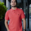 Playera polo coral POL0013 — vista frontal
