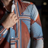 Camisa de estampados de multirrayas FOR2957 — vista posterior